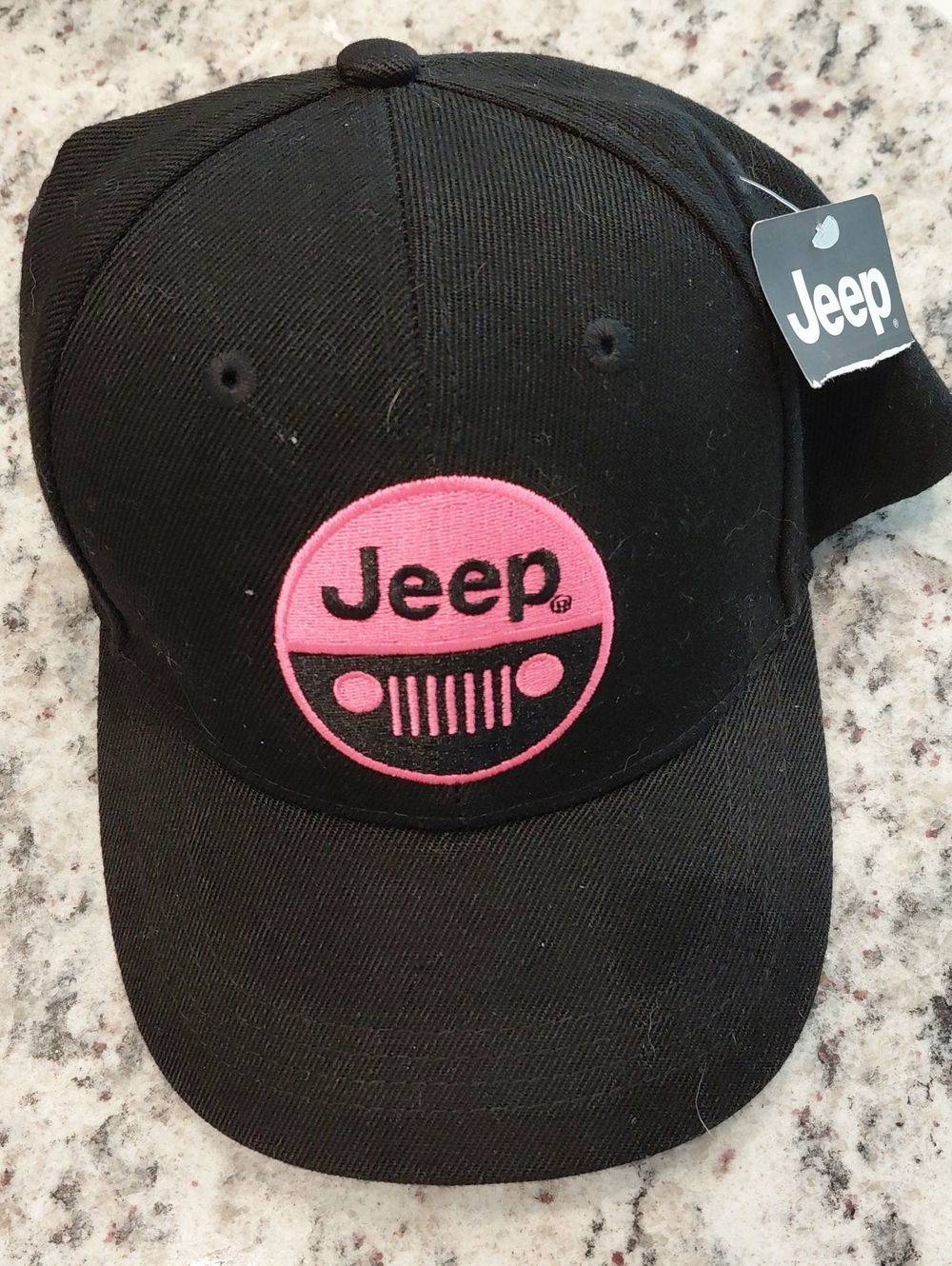 Jeep Black Cap with Pink Emblem for Women